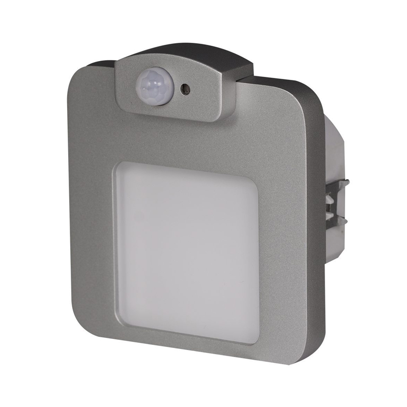 Spot Moza LED aluminiu, lumina calda, senzor miscare, 1.23W, 230V, IP20