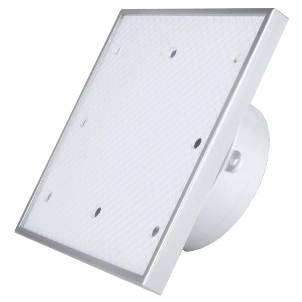 Ventilator diam 100mm placa frontala insertie de faianta, clapeta antiretur, 90mc/h racord 38mm