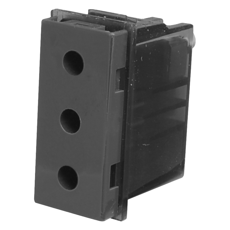 Esperia Priza simpla, 16A, negru