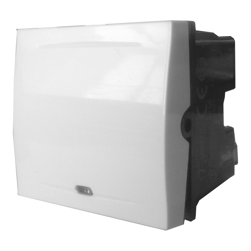 Esperia Intrerupator iluminat clapa 2 module, 16A, alb
