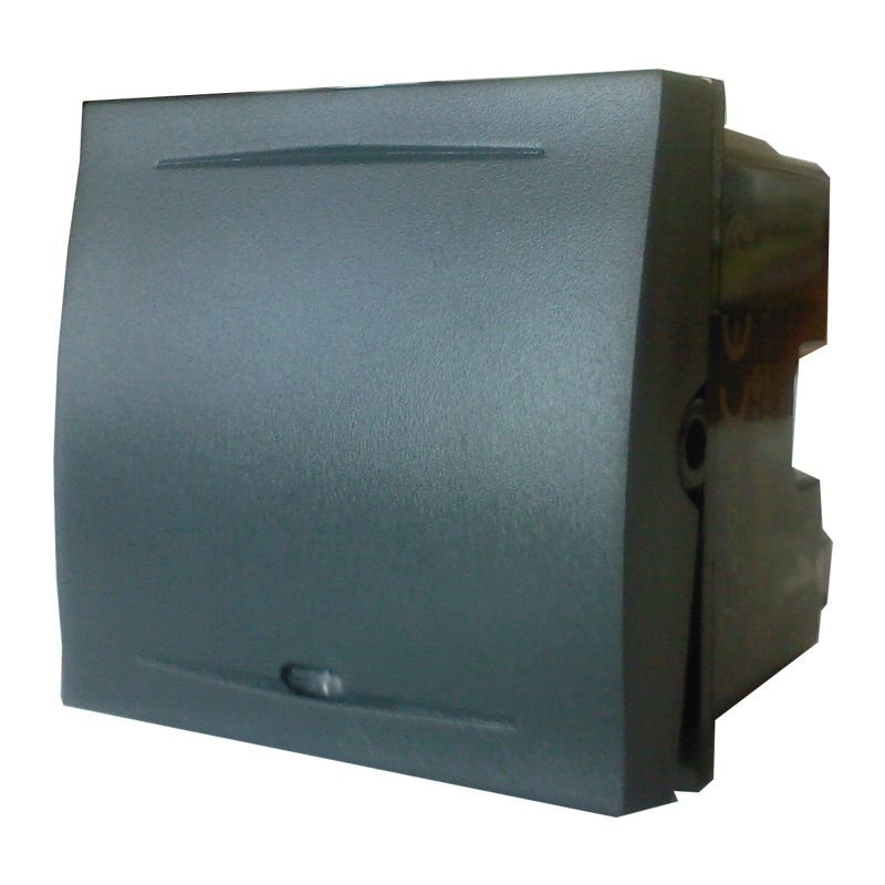 Esperia Intrerupator iluminat clapa 2 module, 16A, negru