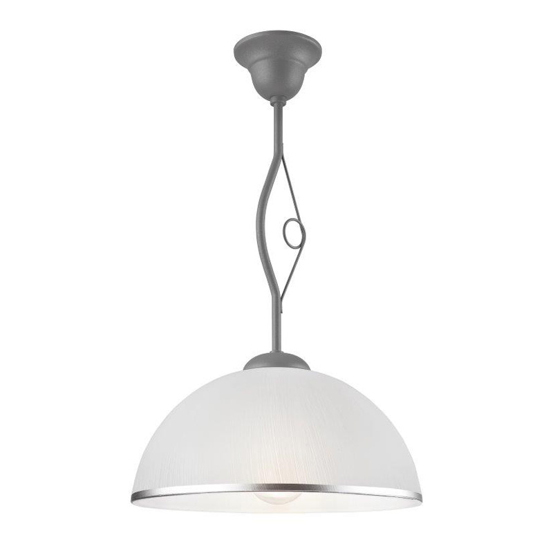 Pendul RETRO II NEW COLOURS argintiu 1x60W E27, sticla