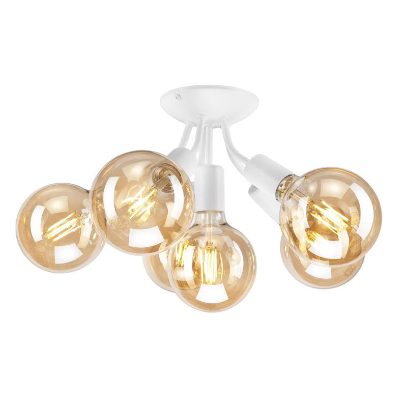 Plafoniera VIGGO alb 6x60W E27, metal