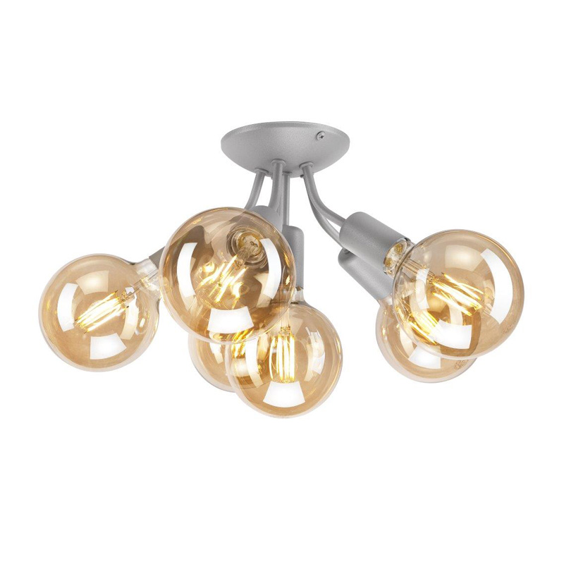 Lustra VIGGO argintiu 6x60W E27, metal