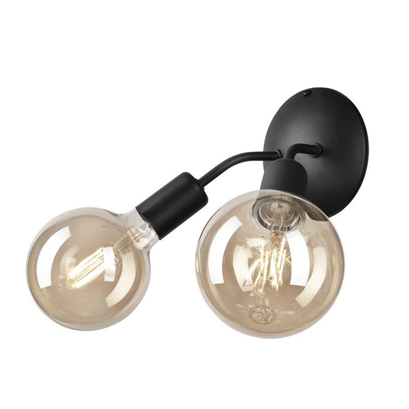 Aplica VIGGO negru 2x60W E27, metal