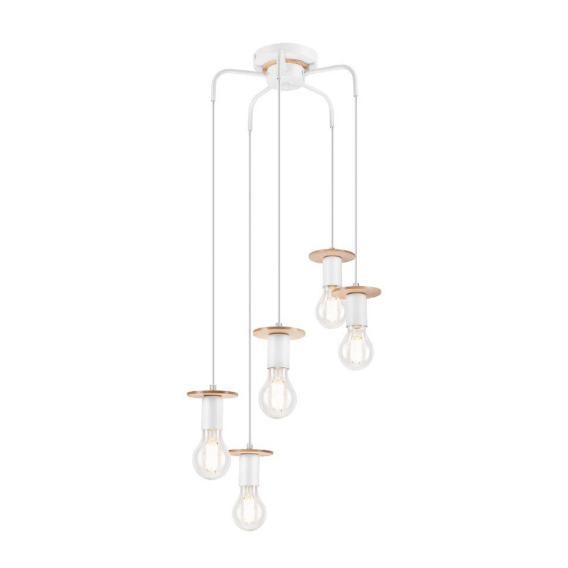 Lustra ANGELINA alb 5x60W E27, metal