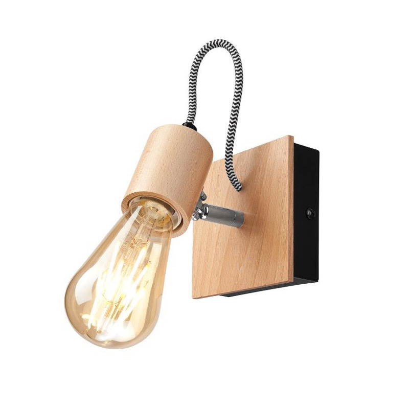 Aplica GUSTAVO negru 1x60W E27, metal