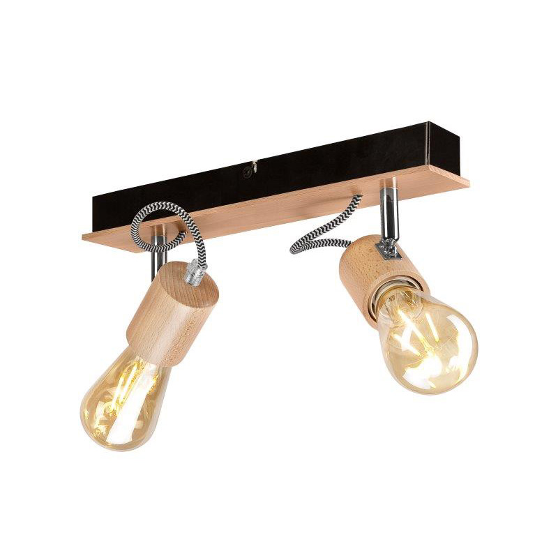 Lustra GUSTAVO negru 2x60W E27, metal