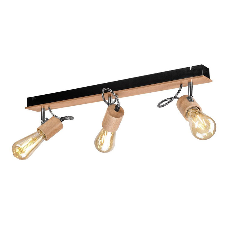 Lustra GUSTAVO negru 3x60W E27, metal