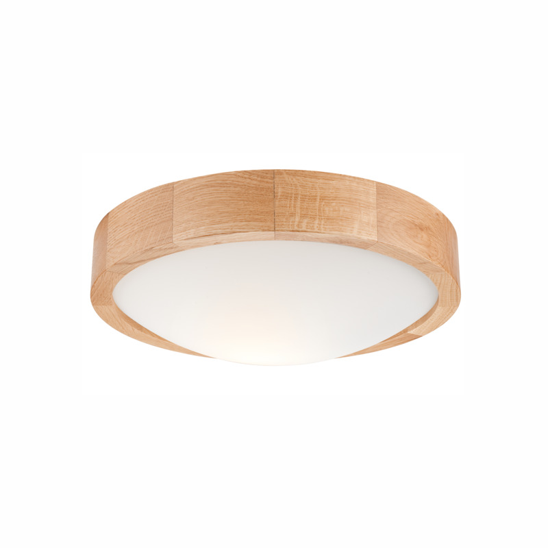 Plafoniera ANELLO stejar 1x60W E27, sticla