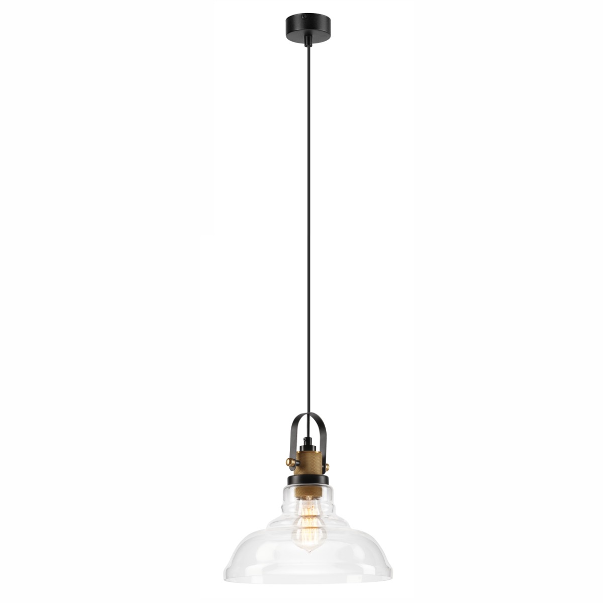 Pendul MATTEO bronz 1x60W,  E27, sticla