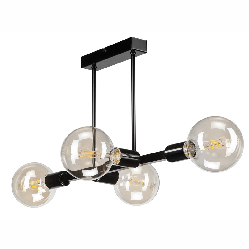Lustra ASTRID negru 4x60W E27, metal