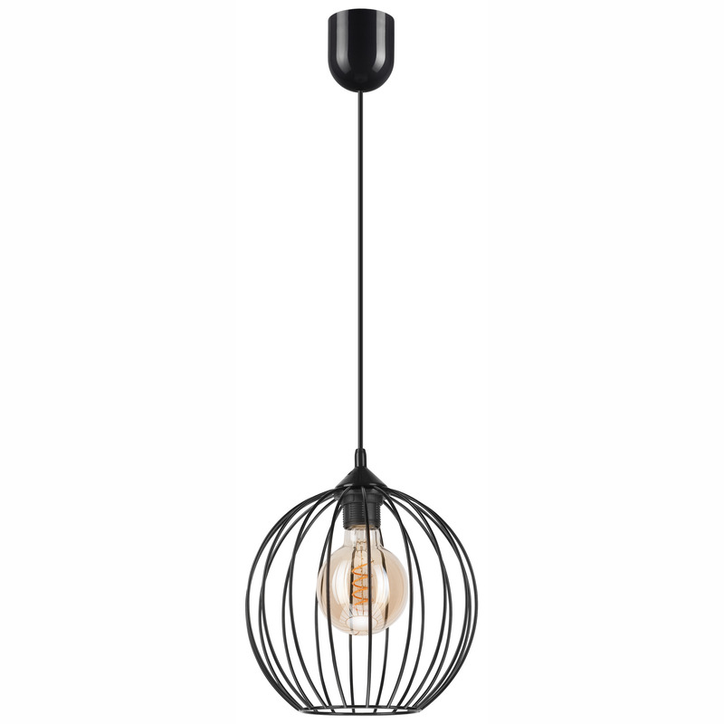 Pendul ZOYA negru 1x60W E27, metal