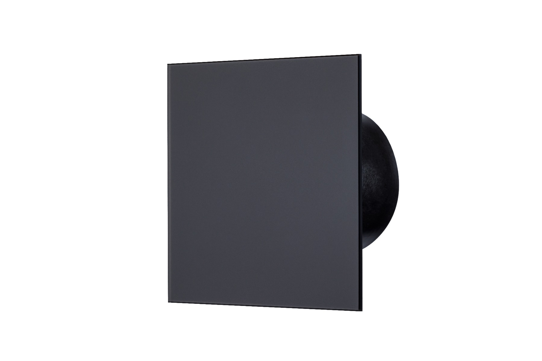 Ventilator diam 100mm placa frontala sticla negru, timer, clapeta antiretur 169mc/h