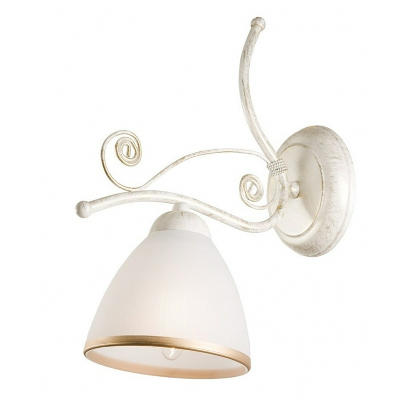 Aplica RETRO II alb 1x60W E27, sticla