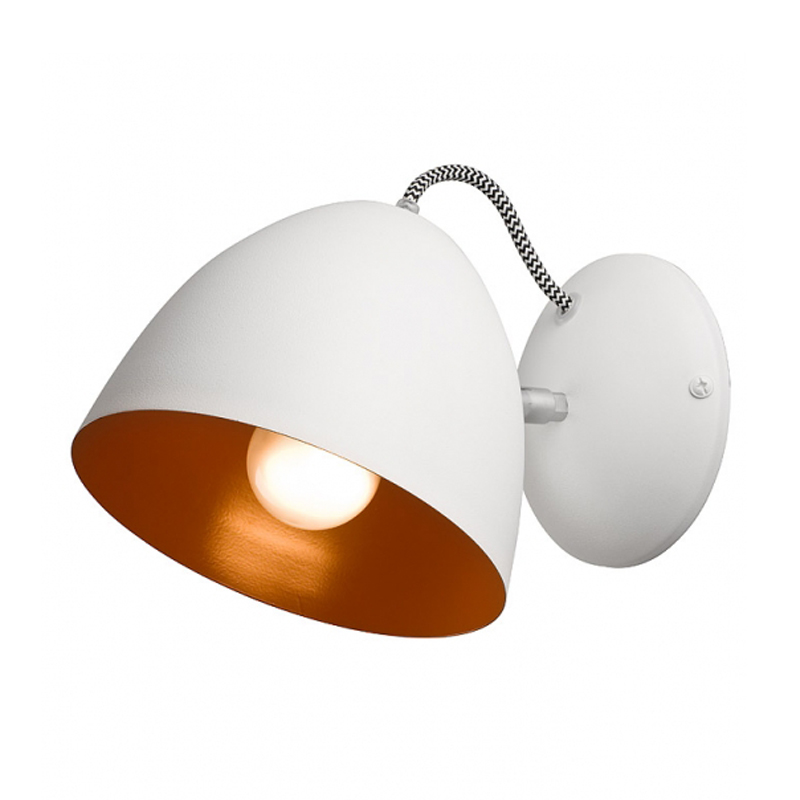 Aplica LIVIA alb 1x60W E27, metal