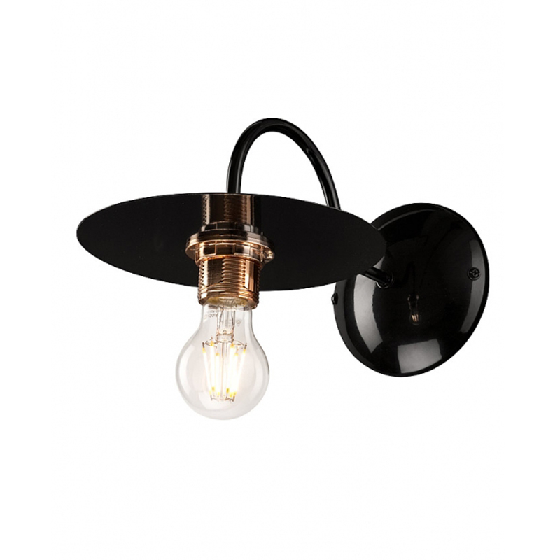 Aplica ALICE negru 1X60W E27, metal