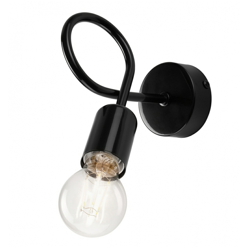 Aplica CAMILLA negru 1x60W E27, metal