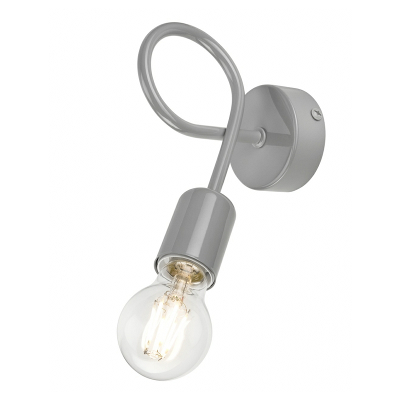 Aplica CAMILLA gri 1x60W E27, metal