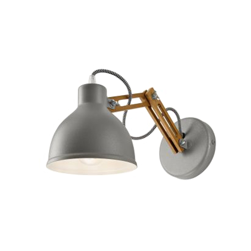 Aplica MARCELLO rustic - gri 1x60W E27, metal