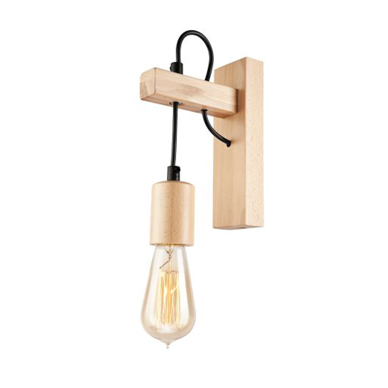 Aplica LEON natur 1x60W E27, lemn