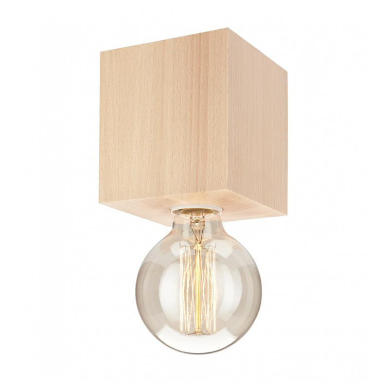 Plafoniera ARON natur 1x60W E27, lemn