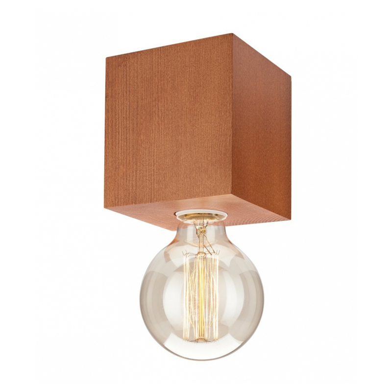 Plafoniera ARON rustic 1x60W E27, lemn