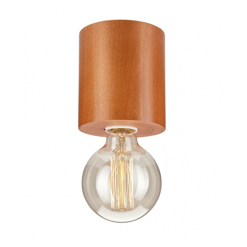 Plafoniera LEO rustic 1x60W E27, lemn