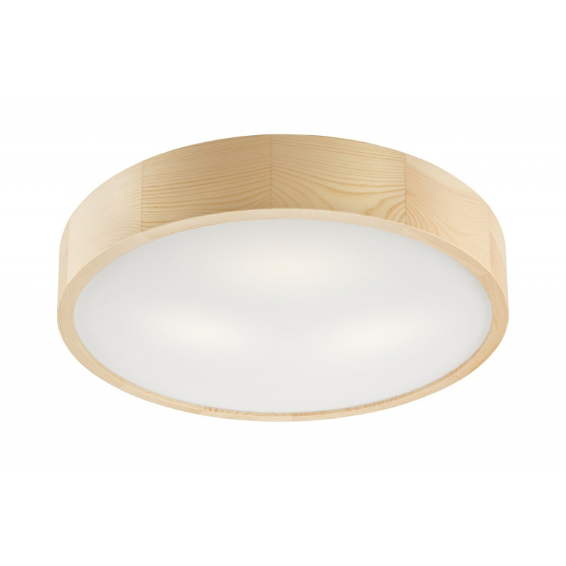 Plafoniera EVELINE pin natur 3x60W E27, sticla