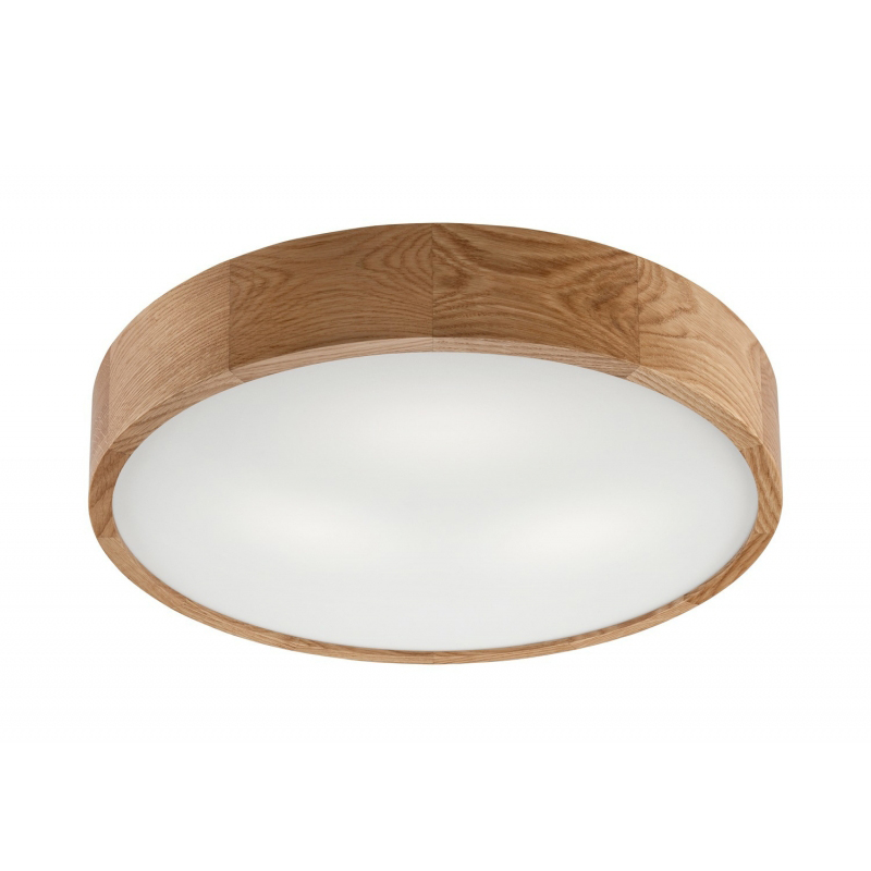 Plafoniera EVELINE stejar 3x60W E27, sticla