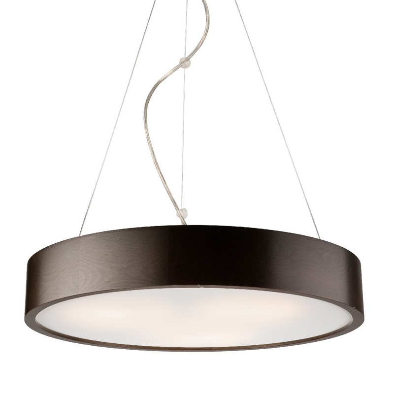 Lustra EVELINE pin wenge 3x60W E27, sticla