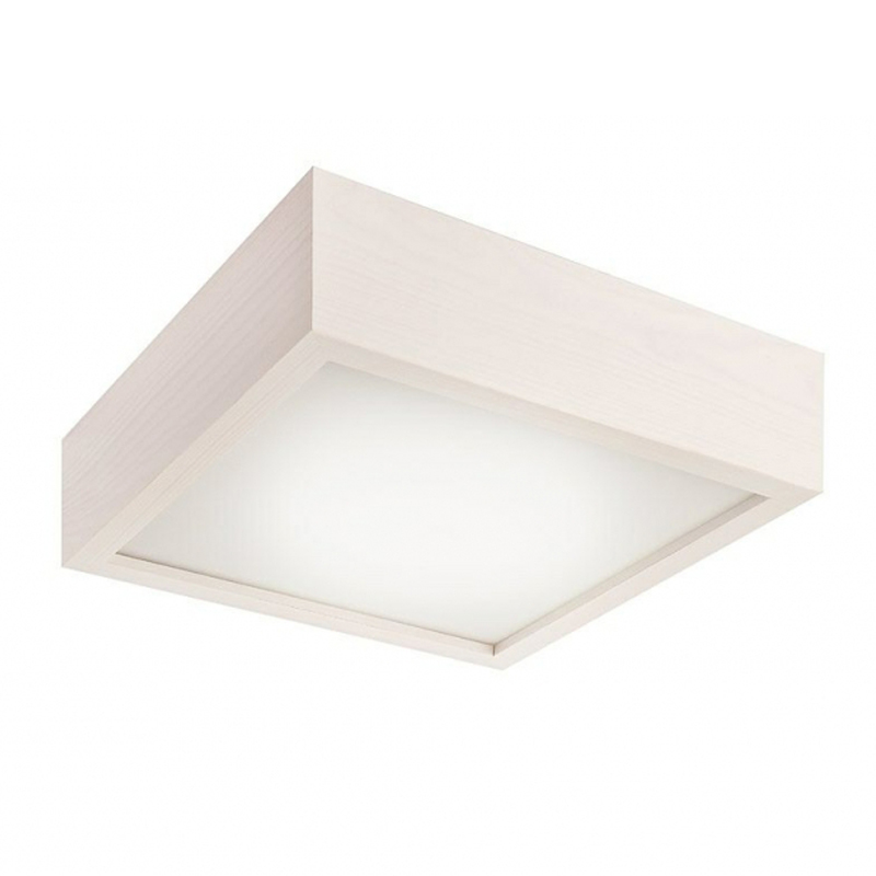 Plafoniera QUADRO alb 1x60W E27, sticla