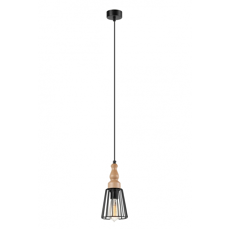 Pendul INGRID negru 1x60W E27, metal