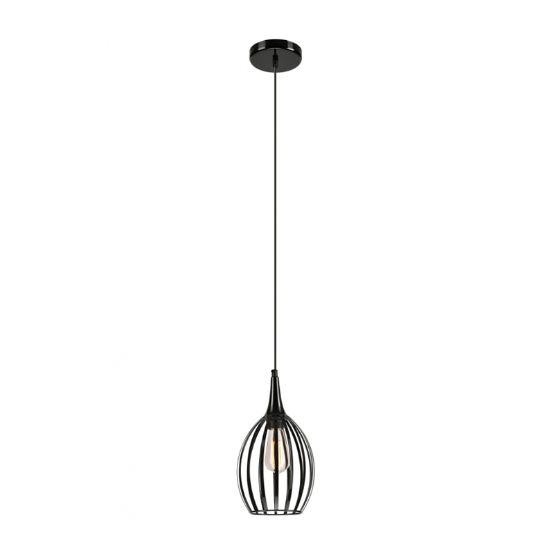 Pendul VINCENT negru 1x60W E27, metal