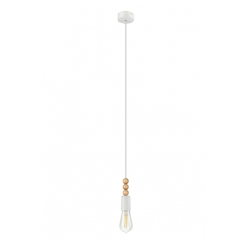 Pendul SIMON alb 1x60W E27, metal