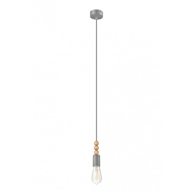 Pendul SIMON argintiu 1x60W E27, metal