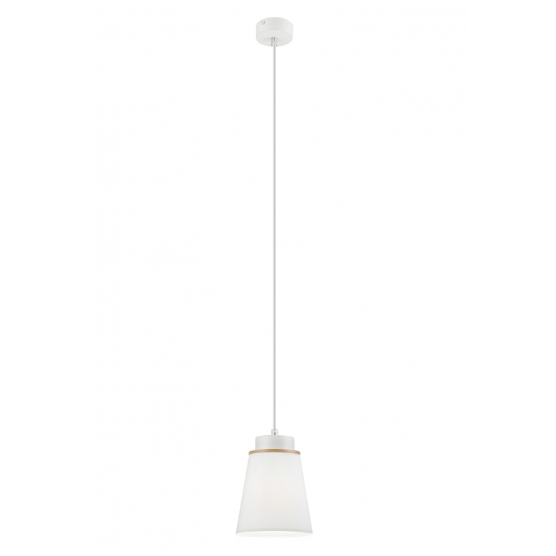Pendul AGUSTINO alb 1x60W E27, textil LM 1.110/A - 37592