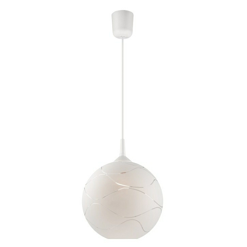 Pendul SFERA alb 1x60W E27, sticla