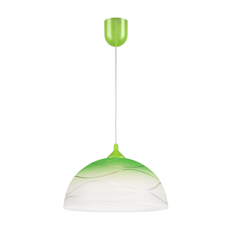Pendul SFERA verde-alb 1x60WE27, sticla