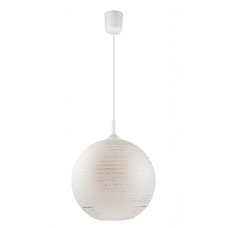 Suspensie DARCY argintiu, 1x60W E27, sticla