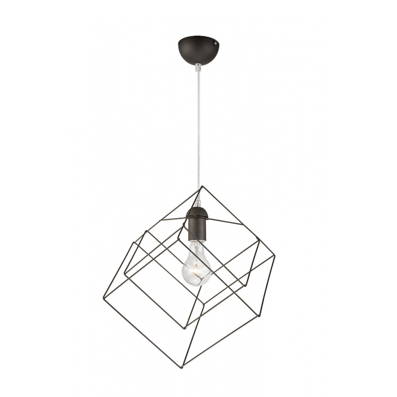 Pendul CUBE negru 1x60W E27, metal