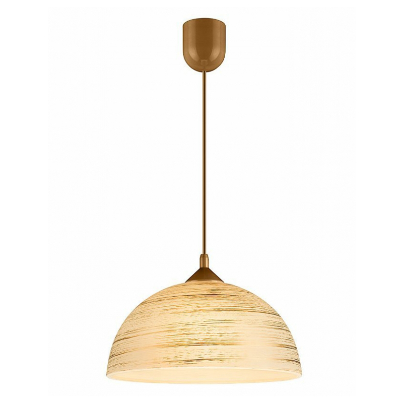 Pendul DARCY striatii auriu 1x60W E27, sticla