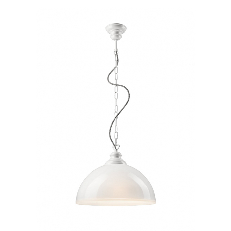 Pendul CARMEN alb 1x60W E27, sticla