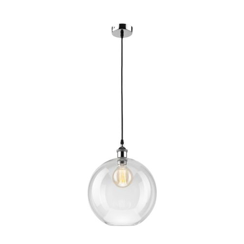 Pendul SILVIA crom 1x60W E27, sticla