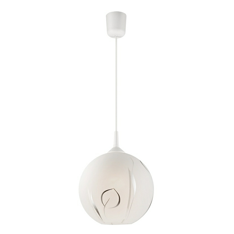 Suspensie DARCY argintiu 1x60W E27, sticla