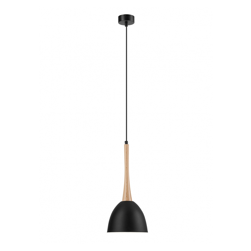 Pendul negru 1x60W E27, metal LM 1.1/77 - 36502
