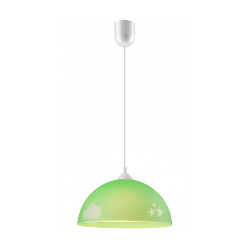 Suspensie DAY & NIGHT verde 1x60W E27, sticla