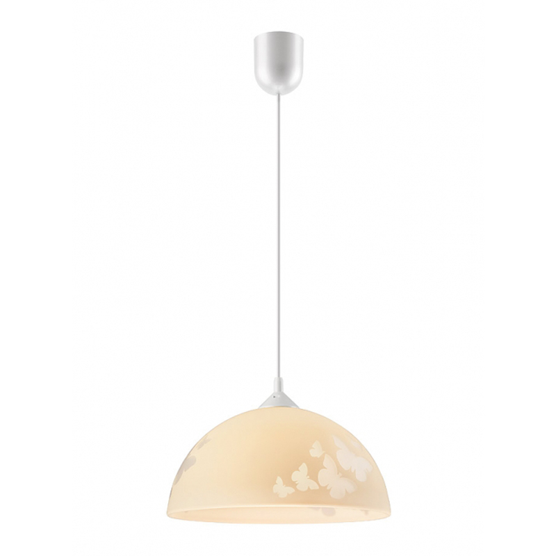 Pendul MARIPOSA galben 1x60W E27, sticla - 31309