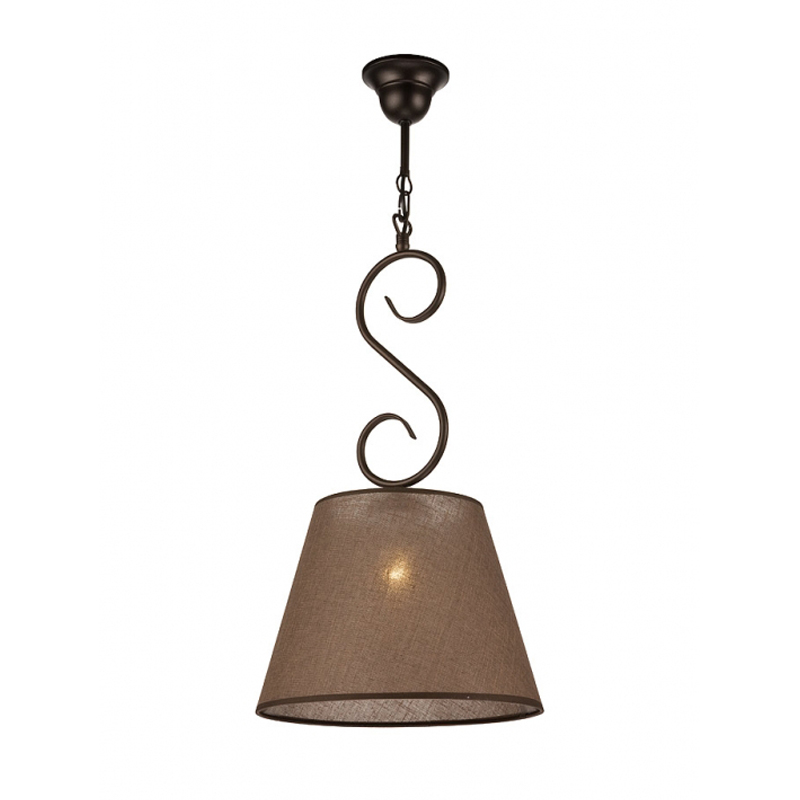 Suspensie LORENZO maro 1x60W E27, textil