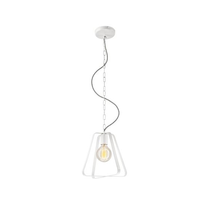 Pendul RICCARDO alb 1x60W E27, metal
